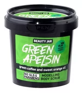 Balsamy i kremy do ciała - Beauty Jar Beauty Jar GREEN APELSIN Modelujący scrub do ciała Ekstrakt zielonej kawy i olejek pomarańczowy 200g - miniaturka - grafika 1