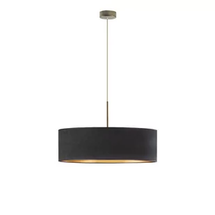 LYSNE Stylowa lampa wisząca do salonu SINTRA VELUR fi 60 cm kolor czarny ze złotym wnętrzem 14531V/1129 kolor czarny ze złotym wnętrzem - Lampy sufitowe - miniaturka - grafika 3
