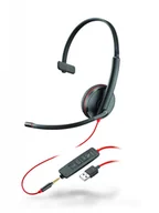 Słuchawki - HP Poly Blackwire 3315 Mono USB-A 80S06AA - miniaturka - grafika 1