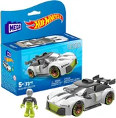 Klocki - Konstruktor Mega Bloks Hot Wheels Audi R8 73 elementy - miniaturka - grafika 1