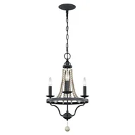 Lampy sufitowe - Nori żyrandol klasyczny brązowy FE-NORI3-DWZ Feiss - miniaturka - grafika 1