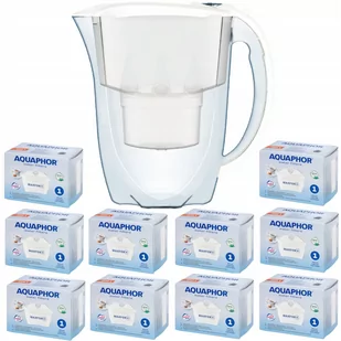 Dzbanek filtrujący Aquaphor Amethyst 2,8 l + 10 wkładów, biały - Dzbanki filtrujące - miniaturka - grafika 1