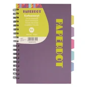 Zeszyty szkolne - Paperdot, Kołozeszyt, B5, 120, FIOLETOWY - miniaturka - grafika 1
