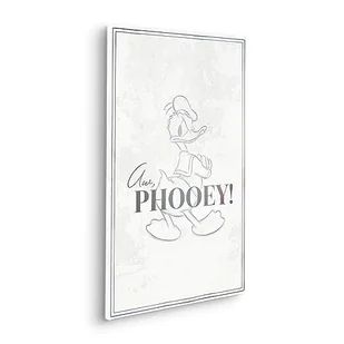 Disney 100 obraz na blejtramie w ramie z prawdziwego drewna - Donald Duck Phooey! - Rozmiar 40 x 60 cm - pokój dziecięcy, obraz na płótnie, obraz ścienny - Wyposażenie pokoiku dziecięcego - miniaturka - grafika 1