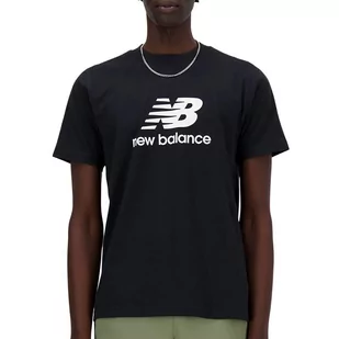 Koszulka New Balance MT41502BK - czarna - Koszulki sportowe męskie - miniaturka - grafika 1