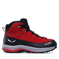 Buty trekkingowe dziecięce - Trekkingi Salewa Mtn Trainer 2 Mid Ptx K 64011-15047 Czerwony - miniaturka - grafika 1