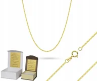 Biżuteria dla dzieci - Złoty łańcuszek 50 cm GUCCI złoto pr. 585 DEDYKACJA GZ1 - miniaturka - grafika 1