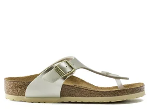 Klapki damskie Birkenstock 1015592 GIZEH KIDS BF REGULAR Złote - Klapki i japonki damskie - miniaturka - grafika 1