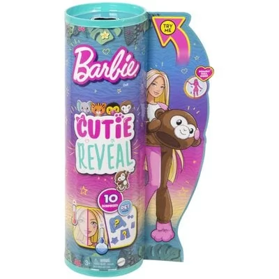 Lalka Barbie Cutie Reveal Małpka Dżungla HKR01