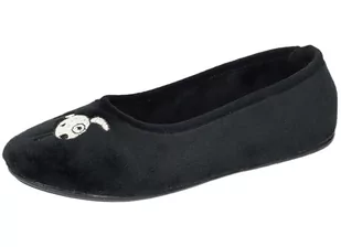 Manitu Damskie 340059-01 kapcie domowe, czarne, 41 EU, czarny, 41 EU - Kapcie damskie - miniaturka - grafika 1