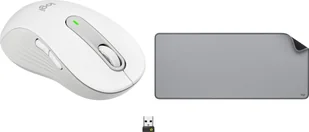 Logitech M650 L Biało-szary Left 910-006240 + Studio Series - MID GREY 956-000052 - Myszki - miniaturka - grafika 1