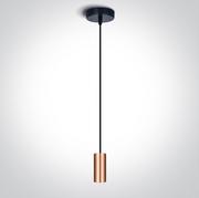 Lampy sufitowe - Irini lampa wisząca czarno miedziana 63124/CU OneLight - miniaturka - grafika 1