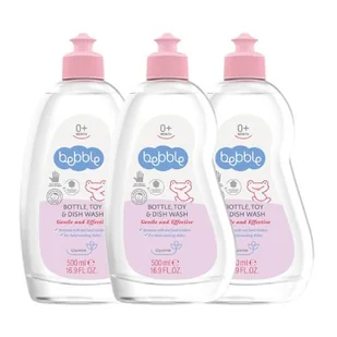 BEBBLE Płyn do mycia butelek, zabawek i naczyń, 3x500ml >> 0zł za wysyłkę przy zakupach od 149 zł << - Akcesoria do karmienia - miniaturka - grafika 1