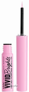 NYX Professional Makeup - VIVID BRIGHTS - MATTE LIQUID EYELINER - Matowy tusz do kresek z pędzelkiem - 2 ml - 09 - SNEAKY PINK - Eyelinery - miniaturka - grafika 1