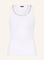Koszulki i topy damskie - Joop! Top Taina Z Kamieniami Ozdobnymi weiss - JOOP! - miniaturka - grafika 1