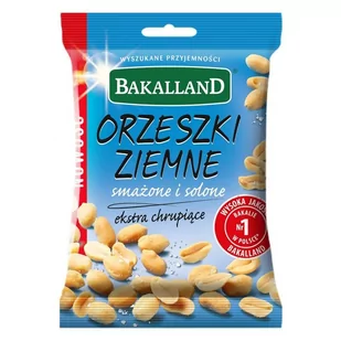 Orzeszki ziemne smażone i solone Bakalland 125g 27220 - Szybkie dania obiadowe - miniaturka - grafika 1