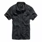 Odzież taktyczna i umundurowanie - Koszula z krótkim rękawem BRANDIT Roadstar - czarno-niebieska RATY 0% | PayPo | GRATIS WYSYŁKA | ZWROT DO 100 DNI - miniaturka - grafika 1