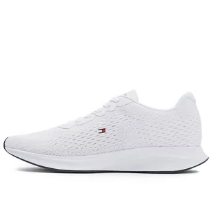 Buty Tommy Hilfiger Lightweight Runner FM0FM04563-YBS - białe - Buty sportowe męskie - miniaturka - grafika 1