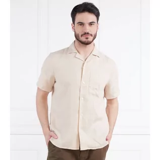 Koszule męskie - HUGO Lniana koszula Ellino 10248298 01 | Straight fit - grafika 1