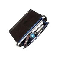 Torby męskie - Torba na ramię na dokumenty A4 ze skóry licowej Visconti ML-23 - czarna - miniaturka - grafika 1