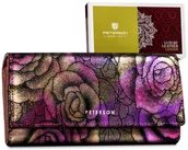 Portfele - Portfel damski skórzany PTN 42122-MD PURPLE - miniaturka - grafika 1