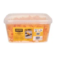 Narzędzia glazurnicze - Klipsy do poziomowania płytek fuga 3 mm płytki 3-16 mm wiaderko 400 sztuk Hardy - miniaturka - grafika 1