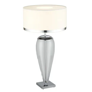 Lampa Stołowa Lorena 366 1Xe27 biała/transparentna/chrom - Lampy stojące - miniaturka - grafika 1