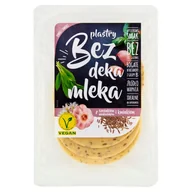 Sery - Bez deka mleka Plastry z czosnkiem niedźwiedzim i kminkiem 100 g - miniaturka - grafika 1
