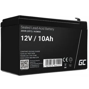 Green Cell Akumulator AGM 12V 10Ah - Baterie do zasilaczy awaryjnych UPS - miniaturka - grafika 2