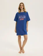 Bielizna nocna - Koszula nocna Kellie Bloovii niebieski S - miniaturka - grafika 1