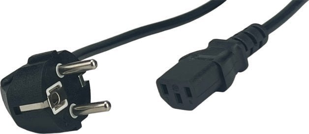 POSAC-C13-EUL18: POS AC cable C13-YJT3[10A]-CEE7/7-YJ-03-90?[10A] H03VV-F3G0,75 L=1800 black