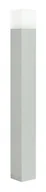 Lampy ogrodowe - Cube Nowoczesny słupek ogrodowy Max 100 cm srebrny CB-MAX 1000 AL - miniaturka - grafika 1