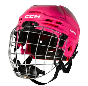 Kask hokejowy CCM Tacks 70 Combo Pink Junior - Hokej - miniaturka - grafika 1