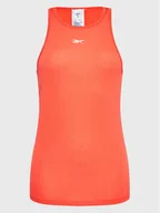 Koszulki i topy damskie - Reebok Top Perforated HH7385 Pomarańczowy Regular Fit - miniaturka - grafika 1