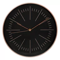 Zegary - Zegar do salonu nowoczesny Edith, ścienny, czarny, Ø 30 cm - miniaturka - grafika 1