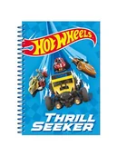 Zeszyty szkolne - Notes A5 z naklejkami Hot Wheels Thrill Seeker kołozeszyt - miniaturka - grafika 1
