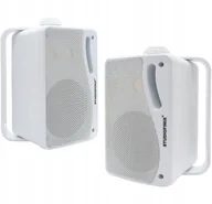 Głośniki i kolumny - STUDIOFINIX Zestaw Głośniki Zewnętrzne 3,5" 3-drożne Bluetooth 200W Białe - miniaturka - grafika 1