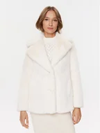 Płaszcze damskie - Guess Futro Corinne W3BL57 WFSI0 Écru Regular Fit - miniaturka - grafika 1