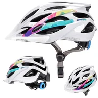 Kaski rowerowe - Meteor KASK ROWEROWY SHIMMER white IN MOLD M 55-58 cm K11339 - miniaturka - grafika 1