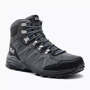 Buty trekkingowe męskie Jack Wolfskin Refugio Texapore Mid szaro-czarne 4049841 47 eu - Buty trekkingowe męskie - miniaturka - grafika 1