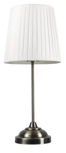 Platinet, Lampa Stołowa Bronze Base, Biały Odcień, H48 - Lampy stojące - miniaturka - grafika 1