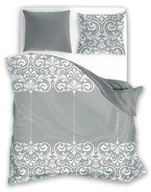 Pościel - Faro Pościel bawełniana 160x200 Glamour 020 szara ornamenty 01 - miniaturka - grafika 1