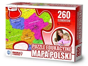 Zachem PUZZLE EDUKACYJNE 260 MAPA POLSKI - Puzzle - miniaturka - grafika 1