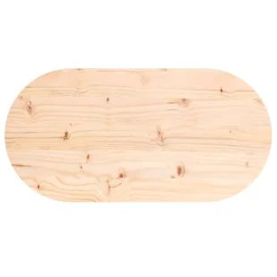 Blat stołu, 60x30x2,5 cm, lite drewno sosnowe, owalny Lumarko! - Meble modułowe i akcesoria - miniaturka - grafika 5