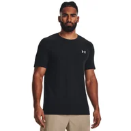 Koszulki sportowe męskie - Męska koszulka treningowa Under Armour UA Seamless Grid SS - czarna - UNDER ARMOUR - miniaturka - grafika 1