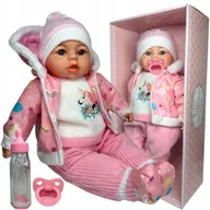 Lalki dla dziewczynek - Duża Lalka Bobas Jak Żywa Interaktywna Mowi Spiewa Po Polsku Jednorożec Box - miniaturka - grafika 1