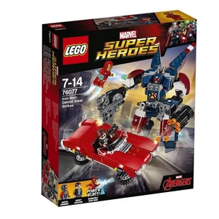 LEGO Marvel Super Heroes Iron Man Detroit Steel atakuje 76077 - Klocki - miniaturka - grafika 1
