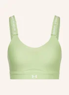 Biustonosze - Under Armour Biustonosz Sportowy Ua Infinity High 2.0 Z Siateczką gruen - miniaturka - grafika 1
