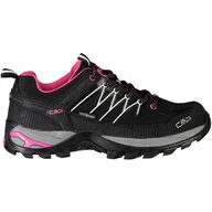 Buty trekkingowe damskie - Buty trekkingowe damskie Cmp Rigel Low Wp czarno-różowe R. 37 - miniaturka - grafika 1