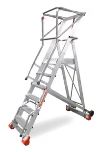 Drabina magazynowa FARAONE 500/SMT - 5,92m - Drabiny - miniaturka - grafika 1